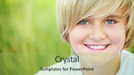  Presentation with fair - Theme with gay youth - portrait of fair-haired boy looking background and a yellow colored foreground