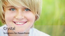  Presentation with ag fair - PPT theme having gay youth - portrait of fair-haired boy looking background and a lemonade colored foreground