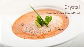  Presentation with tomato - Amazing presentation theme having macro shot rose flower dying backdrop and a  colored foreground.