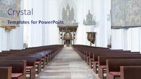  Presentation with roman catholic - Slides with gdansk-poland-12-march-2013 background and a sky blue colored foreground
