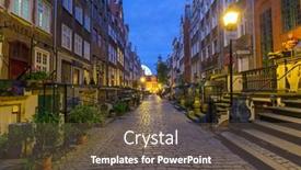  Presentation with baroque - PPT theme with gdansk-poland-21-june-2016 background and a tawny brown colored foreground