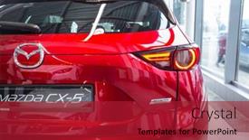  Presentation with suv car - Colorful PPT layouts enhanced with gdansk-poland-february-13-2018 backdrop and a crimson colored foreground