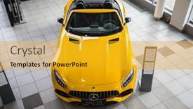  Presentation with amg - Beautiful presentation theme featuring gdansk-poland-february-13-2018 backdrop and a gold colored foreground