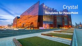  Presentation with solidarity - Colorful presentation design enhanced with gdansk-poland-february-21-2015 backdrop and a cobalt blue colored foreground