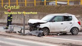  Presentation with fire fighters - Amazing slides having gdansk-poland-february-21-2015 backdrop and a tawny brown colored foreground