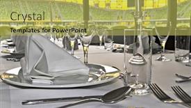  Presentation with vip - PPT theme with energy controller on black control console with blue backlight improvement regulation control or management concept background and a tawny brown colored foreground