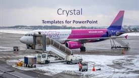  Presentation with air plane - PPT theme enhanced with gdansk-poland-january-19-2018 background and a lemonade colored foreground