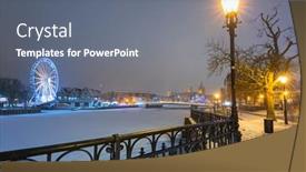  Presentation with winter river - 