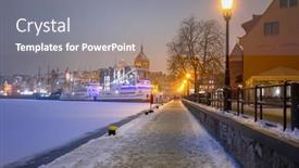  Presentation with winter river - 