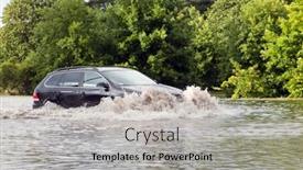  Presentation with poland - Colorful presentation design enhanced with gdansk-poland-july-28-car backdrop and a light gray colored foreground