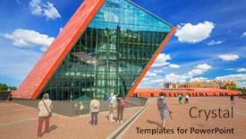  Presentation with second world war - PPT theme with gdansk-poland-june-5-2017 background and a coral colored foreground