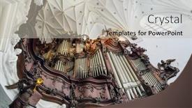  Presentation with poland - Slides featuring cute little boy playing wood fife preschooler on light window background background and a soft green colored foreground