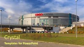  Presentation with capacity building - Presentation theme featuring gdansk-poland-november-5-2014 background and a tawny brown colored foreground