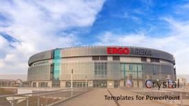  Presentation with capacity building - Audience pleasing slide set consisting of gdansk-poland-november-5-2014 backdrop and a coral colored foreground