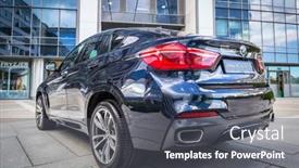  Presentation with automobile bmw - Audience pleasing theme consisting of gdansk-poland-september-3-2015 backdrop and a dark gray colored foreground