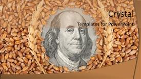  Presentation with gdp - Audience pleasing theme consisting of gdp - agricultural income concept backdrop and a coral colored foreground