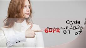  Presentation with data protection - Cool new theme with gdpr concept image general data backdrop and a soft green colored foreground