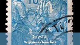  Presentation with gdr - PPT theme having gdr-circa-1955-a-stamp background and a teal colored foreground