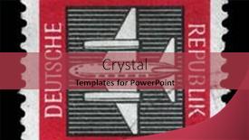  Presentation with gdr - Theme having gdr-circa-1957-a-stamp background and a red colored foreground