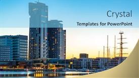  Presentation with dusk - Amazing presentation having gdynia-by-the-baltic-sea backdrop and a light blue colored foreground