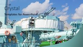  Presentation with war ship - Audience pleasing slide deck consisting of gdynia-poland-may-19-polish backdrop and a light blue colored foreground