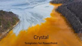  Presentation with abandoned - Slide set featuring geamana near rosia montana romania background and a gold colored foreground