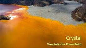  Presentation with abandoned - Cool new theme with geamana near rosia montana romania backdrop and a gray colored foreground