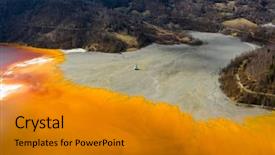  Presentation with livelihood village - Amazing slide deck having geamana near rosia montana romania backdrop and a gold colored foreground