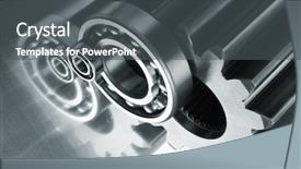 Presentation with stainless steel - Amazing slides having gear and bearings backdrop and a dark gray colored foreground