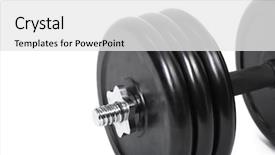  Presentation with heavy equipment - Amazing slide deck having gear train - professional adjustable dumbbell isolated backdrop and a white colored foreground
