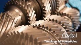  Presentation with car - PPT theme with gearbox modern car background and a coral colored foreground