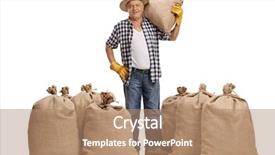  Presentation with piles - Beautiful PPT theme featuring gears body - full length portrait backdrop and a coral colored foreground