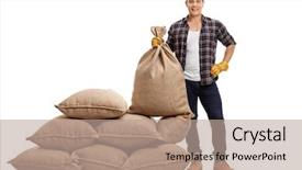  Presentation with next - PPT layouts featuring gears body - full length portrait background and a coral colored foreground