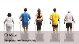  Presentation with rear view of bodyguard - Slides consisting of gears body - full length rear view shot background and a light gray colored foreground