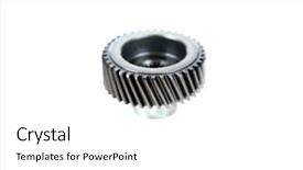 Presentation with chains - PPT layouts with gears chains cogs teeth spline background and a white colored foreground