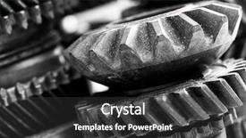  Presentation with heavy industry - Presentation theme consisting of gears grunge cogwheels real engine background and a dark gray colored foreground