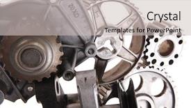  Presentation with water moving - Audience pleasing PPT layouts consisting of gears isolated over white background backdrop and a light gray colored foreground