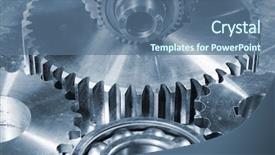 Presentation with titanium - Audience pleasing presentation consisting of giant cogs and gears made backdrop and a ocean colored foreground