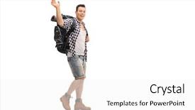  Presentation with illustration of a camera lens - PPT layouts featuring gears motion - full length portrait background and a white colored foreground