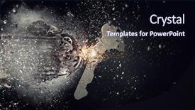  Presentation with mechanic gears - PPT theme consisting of gears working mechanism mixed media background and a wine colored foreground