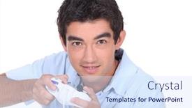  Presentation with geek - Cool new PPT layouts with geek backdrop and a sky blue colored foreground