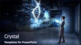  Presentation with tech science - Beautiful theme featuring geen tech - innovative technologies in science backdrop and a  colored foreground