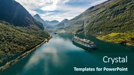  Presentation with beautiful nature - PPT layouts enhanced with geiranger-fjord-beautiful-nature-norway background and a ocean colored foreground
