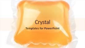 Presentation with liquid detergent - Cool new presentation theme with gel capsule with laundry detergent backdrop and a yellow colored foreground