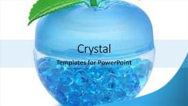  Presentation with fragrance - PPT theme consisting of gel fragrance air freshener isolated background and a light blue colored foreground