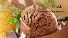  Presentation with gelato - Cool new presentation with gelato - ice cream dessert backdrop and a coral colored foreground