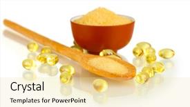  Presentation with spoon - Beautiful PPT layouts featuring gello - gelatin in a bowl backdrop and a  colored foreground