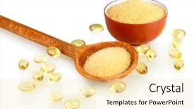  Presentation with spoon - Beautiful slide deck featuring gello - gelatin in a bowl backdrop and a lemonade colored foreground