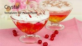  Presentation with jelly - Presentation theme consisting of television signal tv noise flicker background and a dark gray colored foreground.