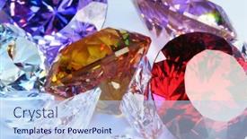  Presentation with gems - Cool new presentation with gems backdrop and a light blue colored foreground